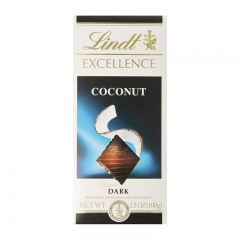 Lindt Excellence Coconut Dark Chocolate Bar, 3.5oz