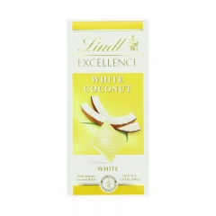 Lindt Excellence White Coconut Chocolate Bar,3.5oz