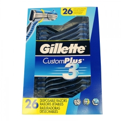 Gillette CustomPlus 3 Razors, 26 Count