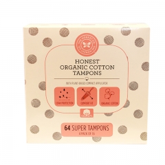 Honest Organic Cotton Super Tampons, 4X16Tampons
