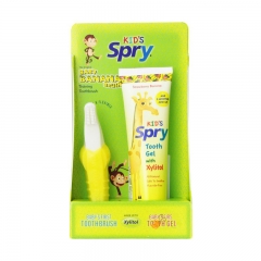 Combo Pack Spry Tooth Gel and Baby Banana Brush