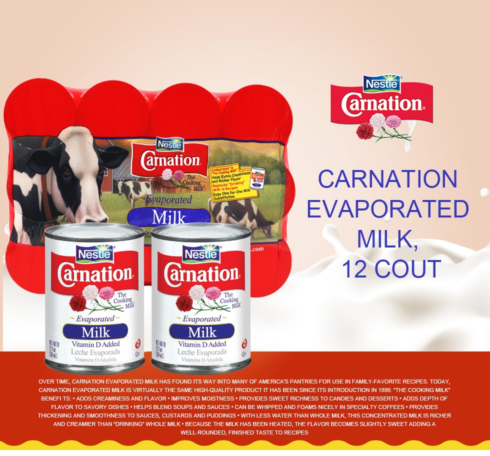 Leche Evaporada Carnation 4 / 1 L